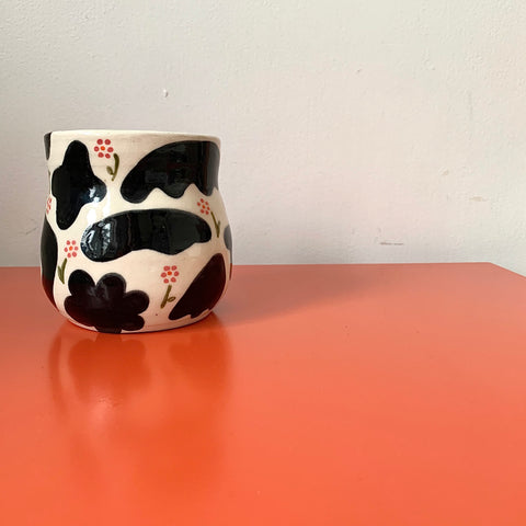 Cow Print Rounded Vase