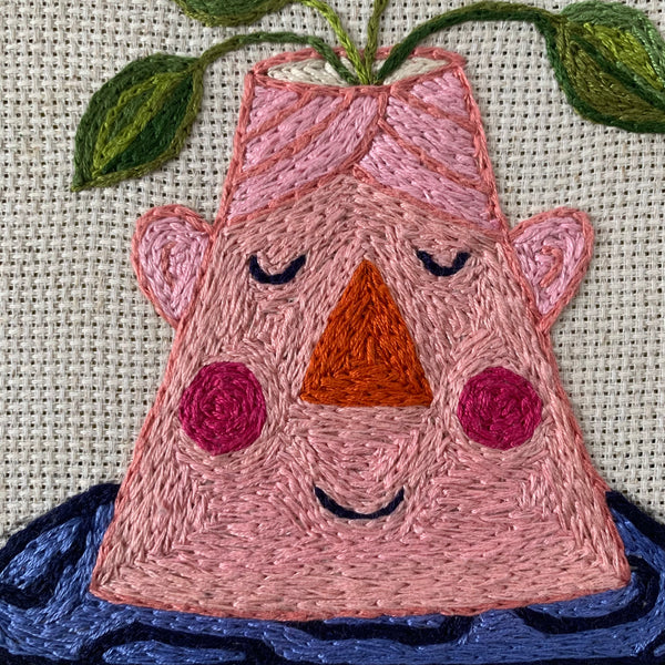 Pink Lady Embroidery