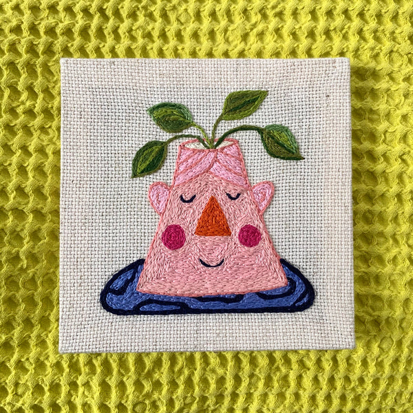 Pink Lady Embroidery