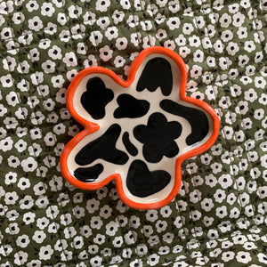 Flower Tray in Cow Print