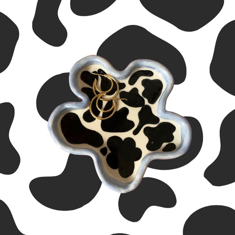 Flower Tray in Cow Print