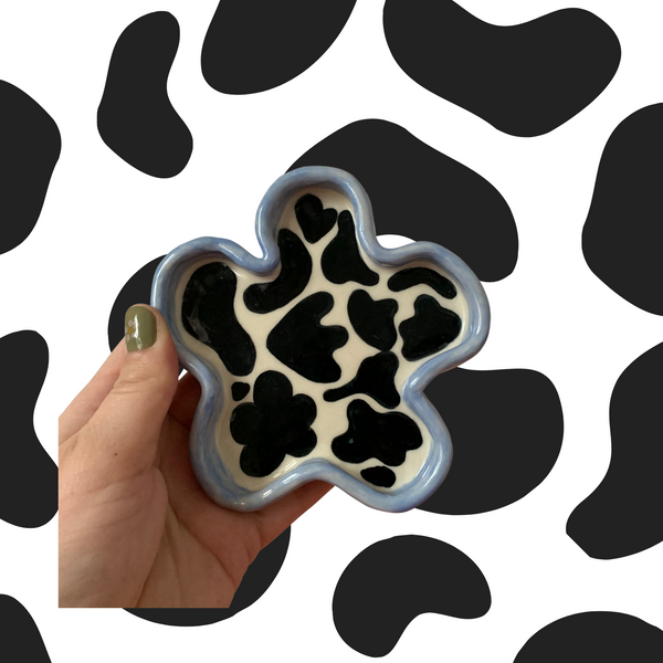 Flower Tray in Cow Print